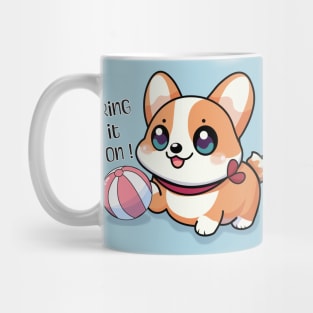 Playing with puppies on holiday Mug